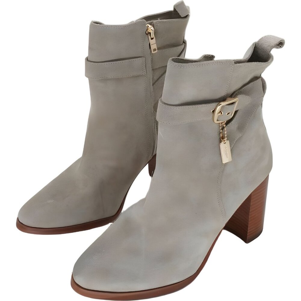 COACH Olivia Suede Ankle Booties for Women - Size 8 - Picture 2 of 6